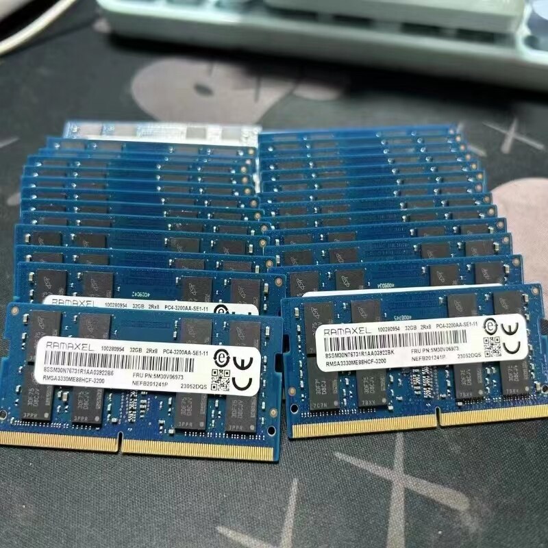 RAMAXEL RAM SODIMM Ʈ ޸, DDR4 32GB, 2Rx8 PC4-3200AA-SE1, DDR4 32GB, 3200MHz, 1.2v